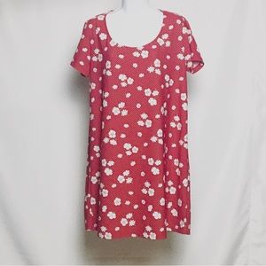 MNG Red Floral Print Dress Size 8